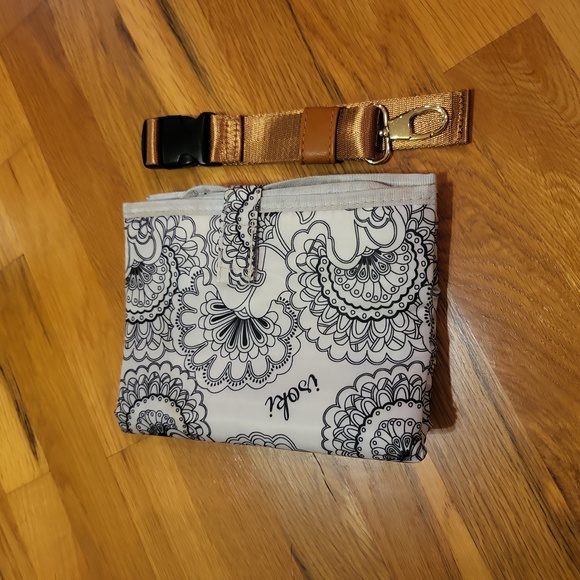 Isoniazid baby bag. Tan leather